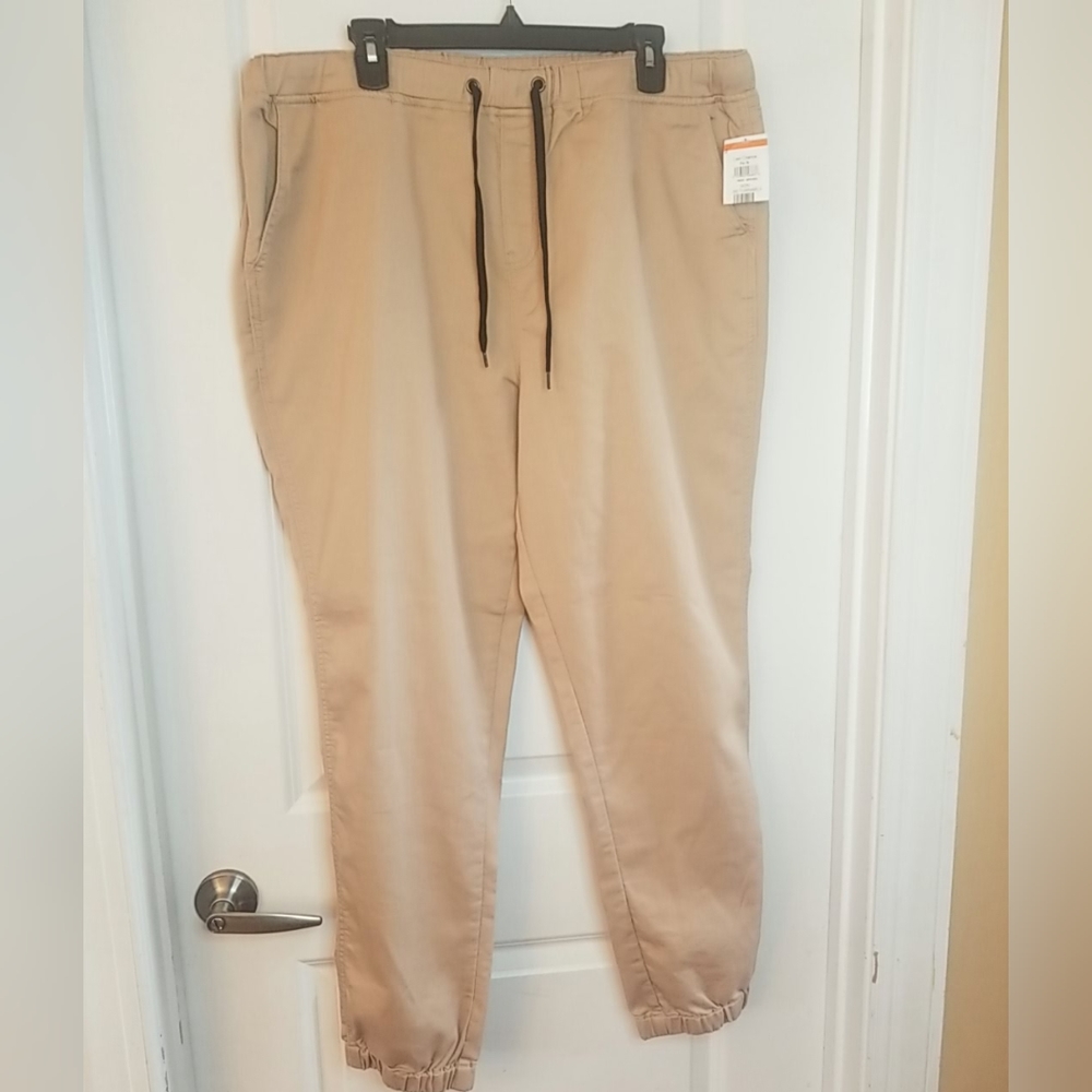 BP. Beige drawstring joggers, size XL